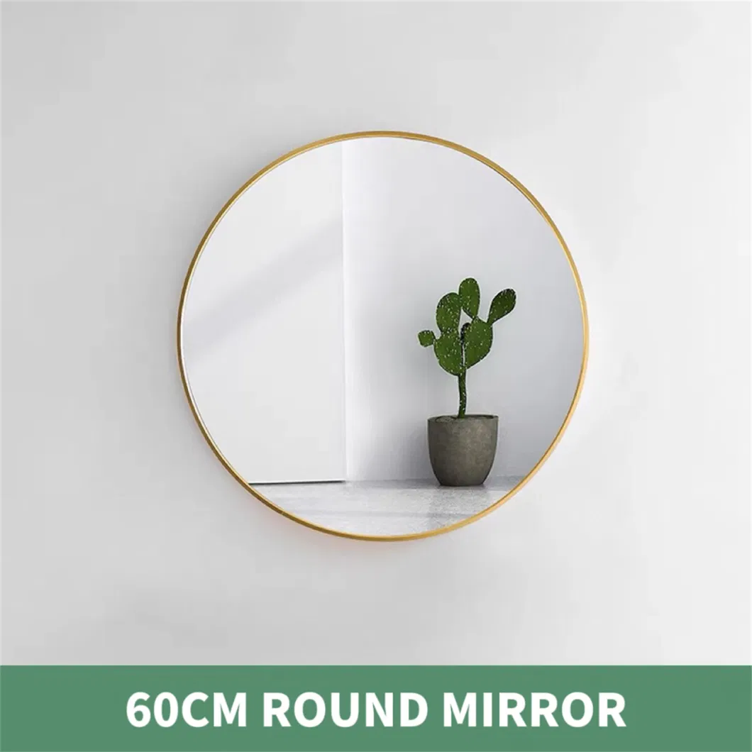 40/50/60/70/80cm Mirror Frameless Round Glass Mirror for Bathroom