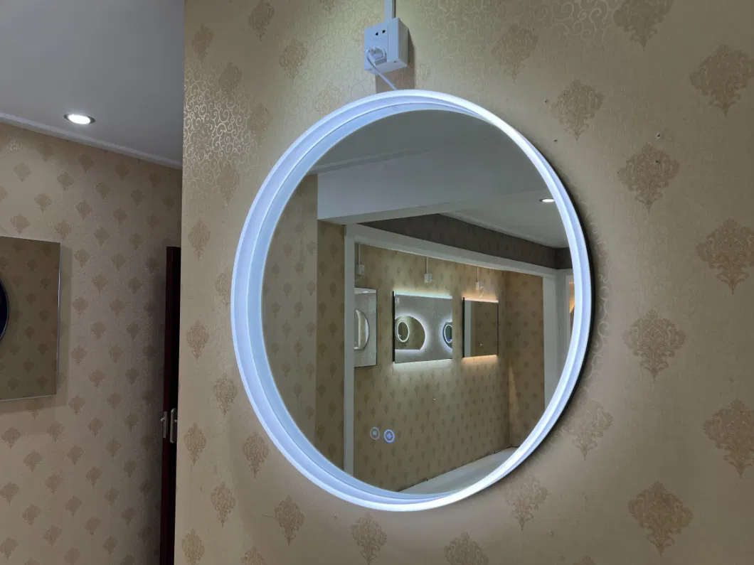 Factory Custoize Acrylic Frame Vanity Mirror Decorative LED Smart Bath Mirror