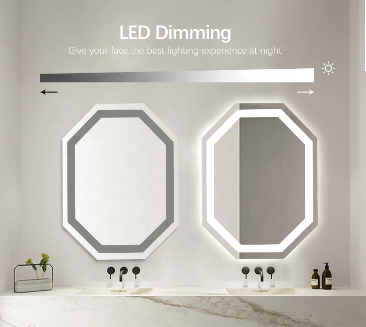 High Quality Luxury Bathroom LED Mirror LED Bathroom Mirror LED Compact Makeup Mirror Standing LED Mirror