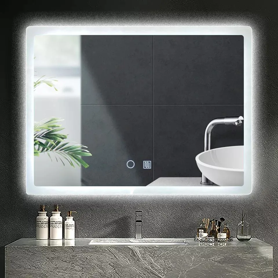 2023 Backlit Intelligent LED Mirror Vanity Decoration Touch Screen Bathroom Mirror LED Mirror