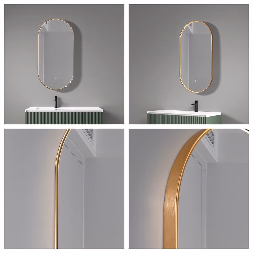 Square Round Special-Shaped Black White Wholesale Luxury Home Decorative Smart LED Mirror Arch Barber Shop Mirrors