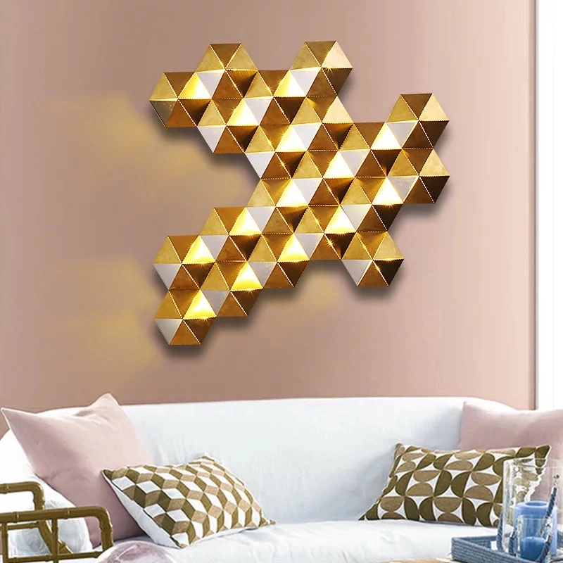 Modern Concave-Convex Stainless Steel Wall Lamps Honeycomb Wall Lights (WH-OR-174)