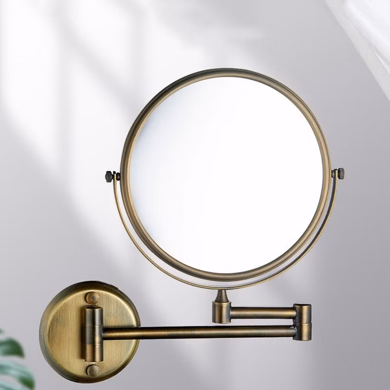 Stainless Steel Bathroom Swivel Magnifying Shaving Mirror