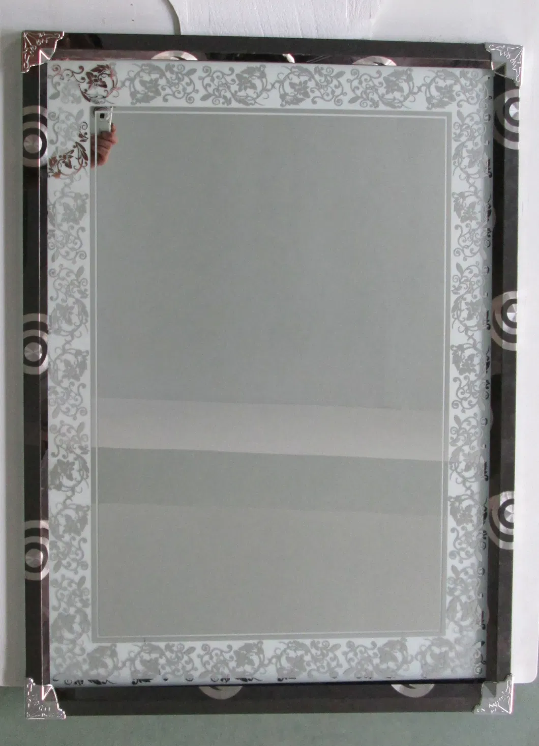 Steel Metal Frame Rustproof New Modern LED Wall Bathroom Mirror