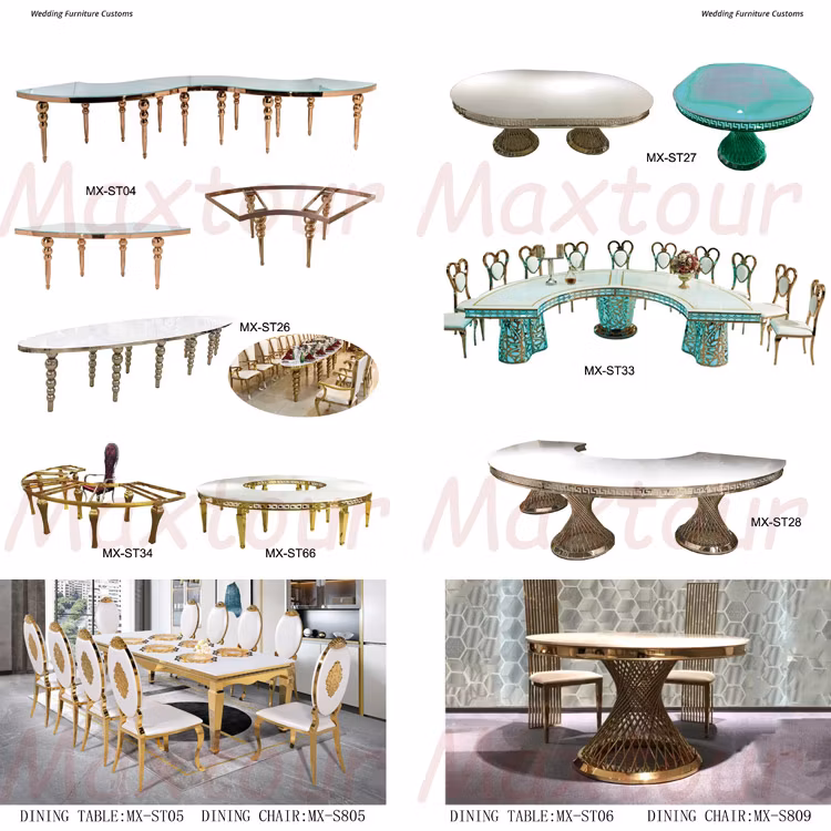 Dining Room Sets Stainless Steel Table and Chairs for Dining Room
