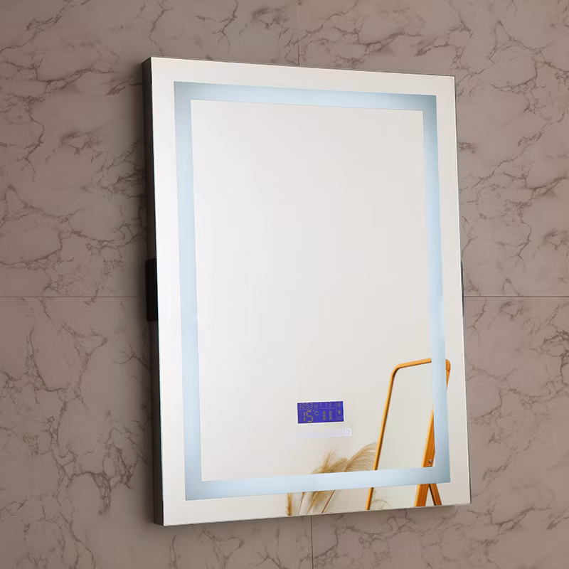 CE UL cUL Certificated Round Rectangle Wall Floor Smart Lighted LED Mirror Bathroom Salon Illumation