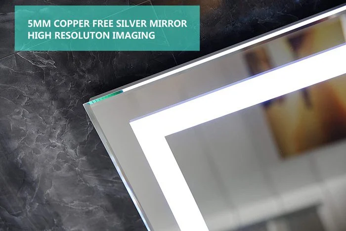 Modern Design Oval Backlit LED Mirror Hotel Bathroom Decoration Mirror Frameless Smart Mirror Makeup Vanity