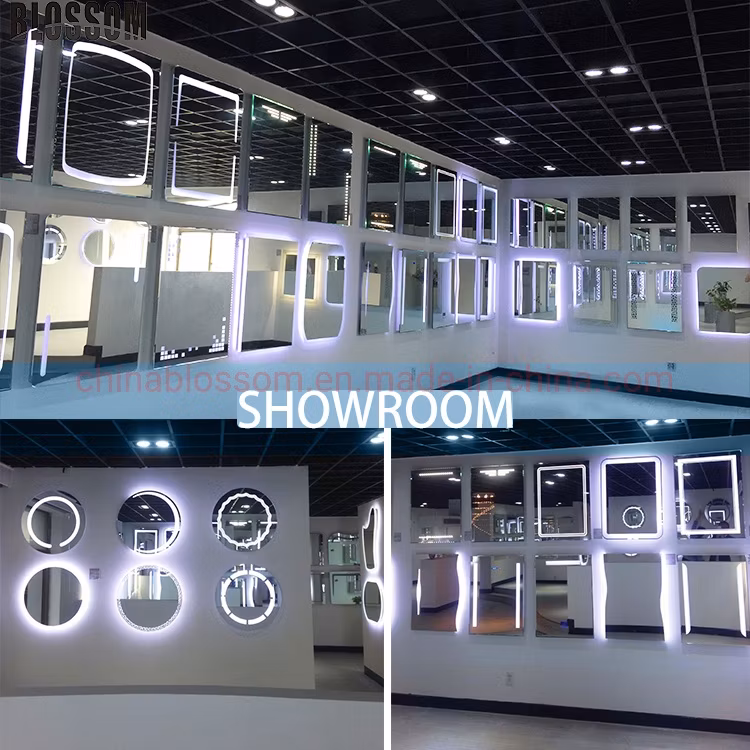 Smart Home Square Vanity Wall LED Bath Mirror with Lights