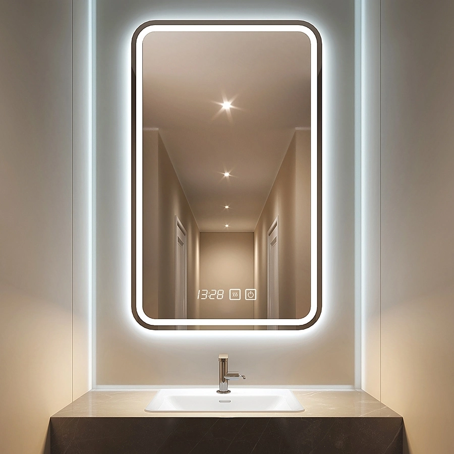 LED Intelligent Light-Emitting Bathroom Mirror with Three Touch Switch