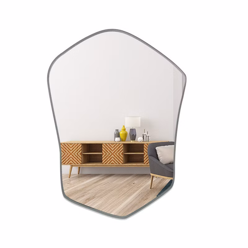 High Quality Flat/Curved/Shaped Decorative Mirror / Bathroom Lights Mirror / Cooper Free Silver Mirro/Glass Mirror with Polished Edges/ Holes