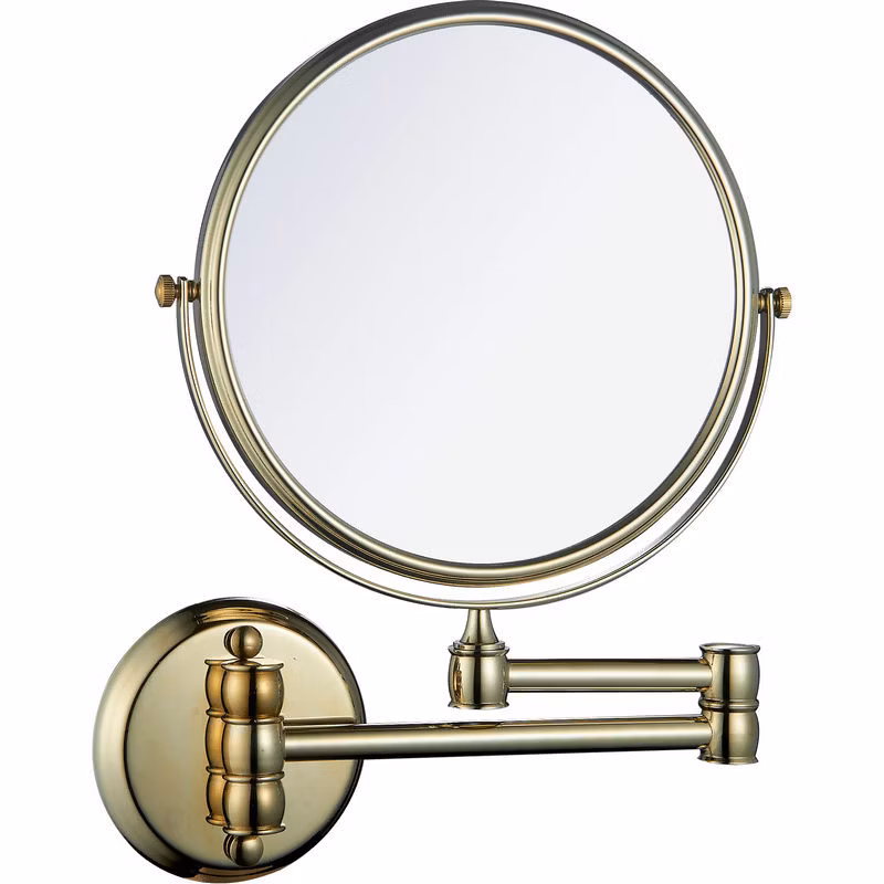 Stainless Steel Bathroom Swivel Magnifying Shaving Mirror