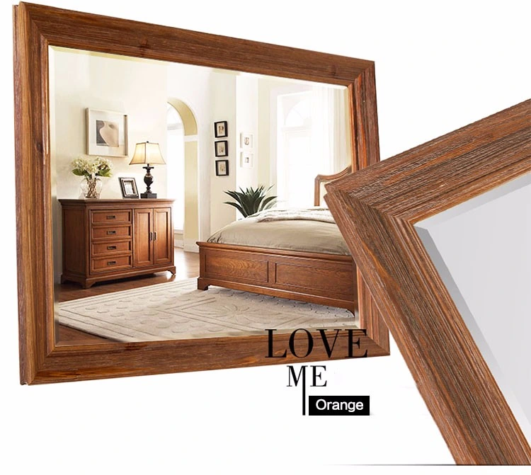 Modern Decoration Framed Bath Mirrors Wall Black Wooden Frame Bathroom Mirror