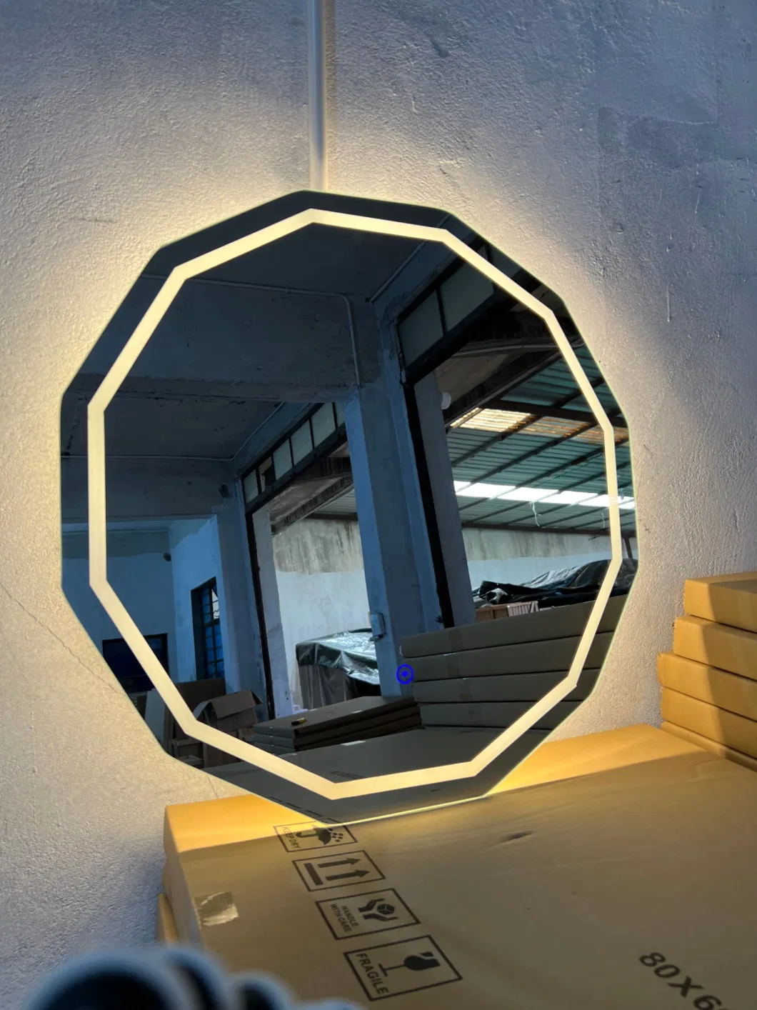 Lighted LED Vanity Mirrors for Bathrooms Modern Frameless Wall Mounted Illuminated Luxury