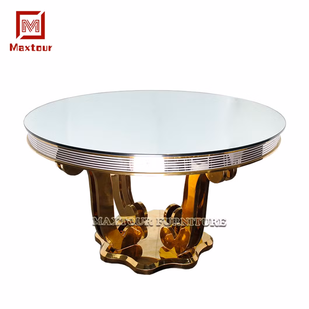 Modern Luxury Italian Ceramic Marble Dining Table Wedding Center Table for Villa Hotel