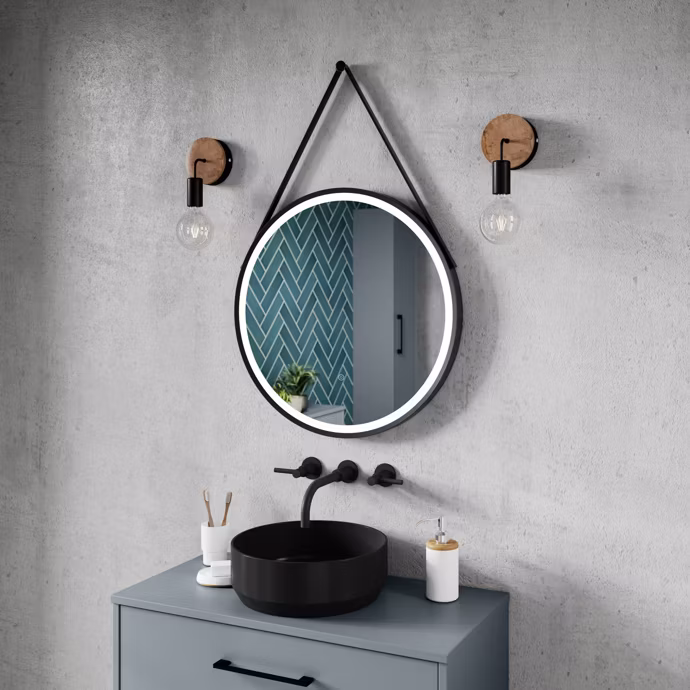 Modern LED Illuminated Bathroom Mirror with Adjustable Lighting