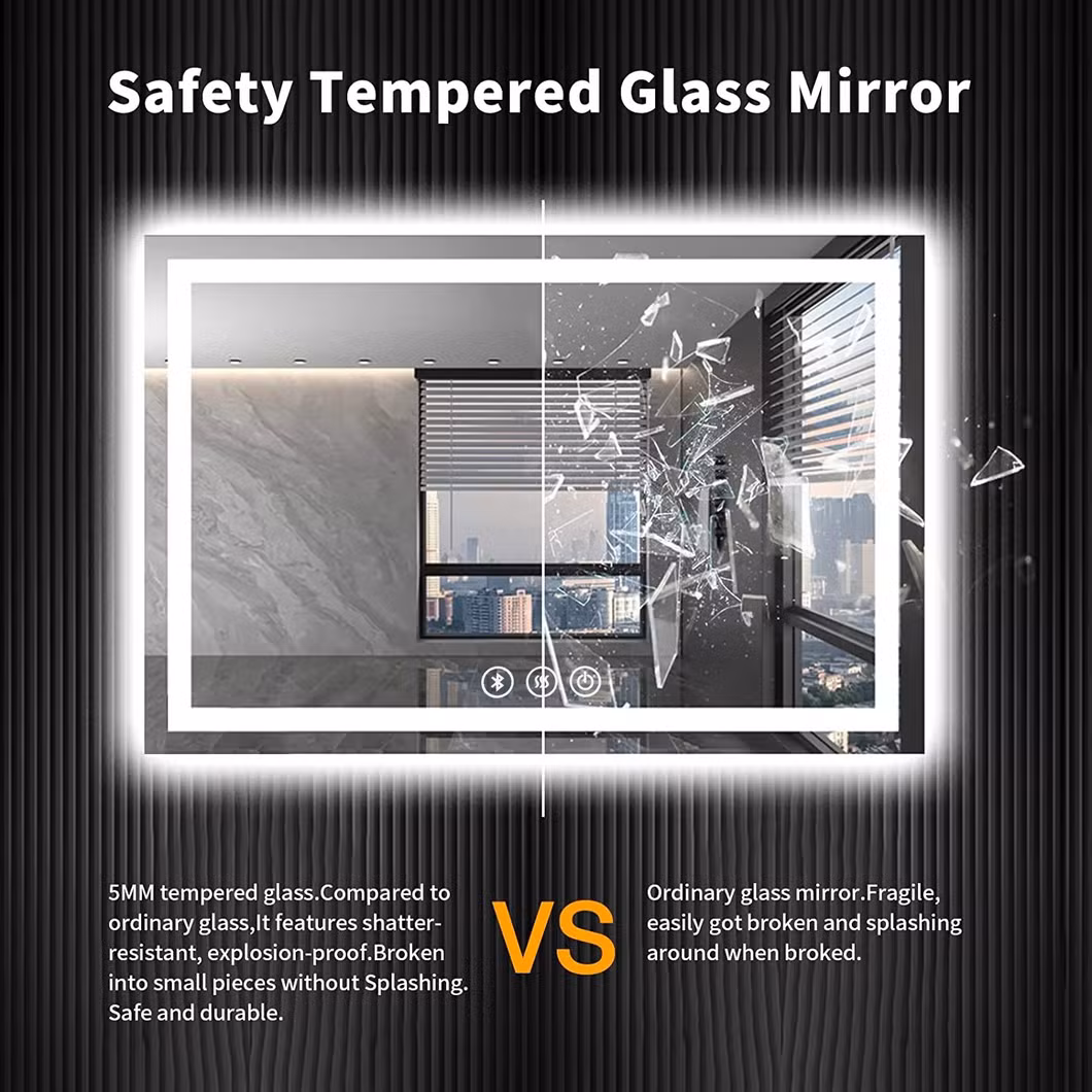 8&quot; Double Sided 360&deg; LED Make-up Mirror 10X/1X Plug Shaving with Lights Wall Mounted Brushed Nickel Modern Hotels Bathrooms