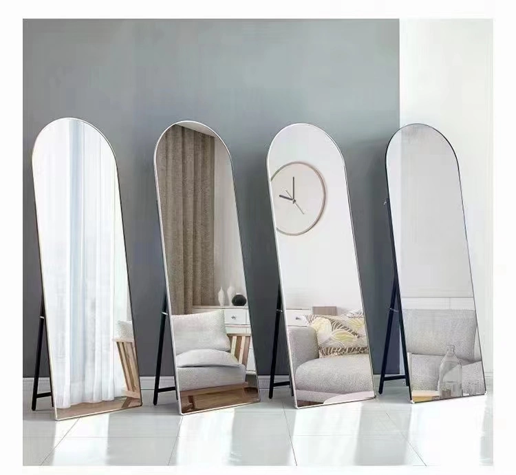 Soft Framed Floor Standing Wave Mirror Customized Mirror for Home Use