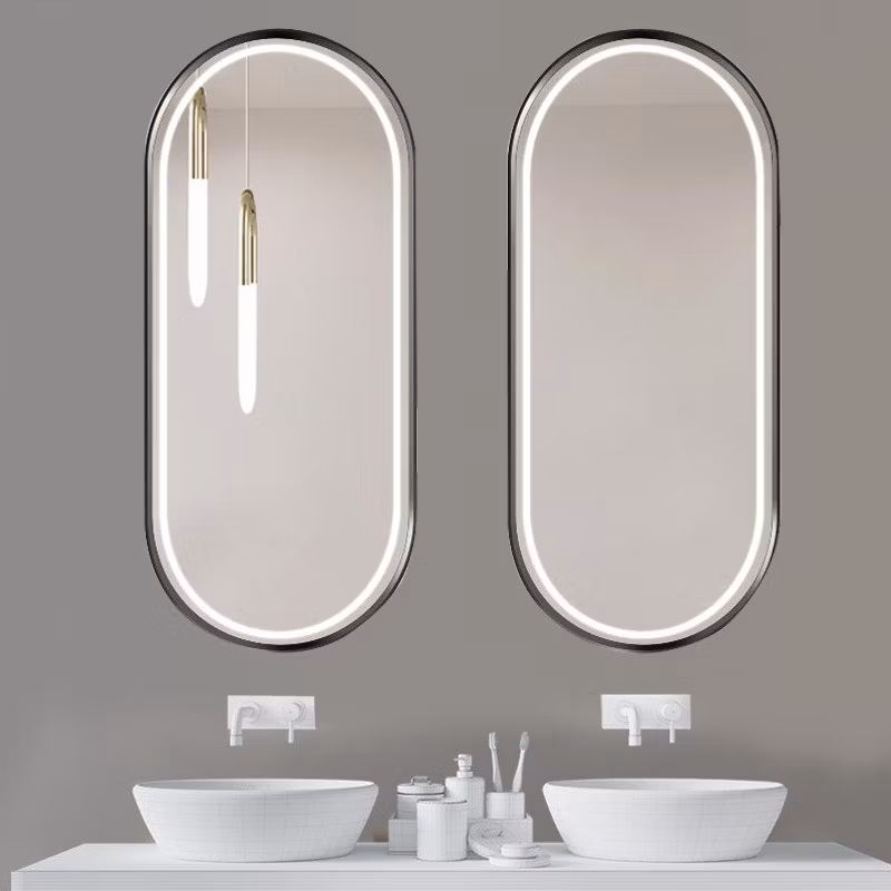 Salon LED Backlit Mirror Floor Mirror with LED Lights Body Mirror