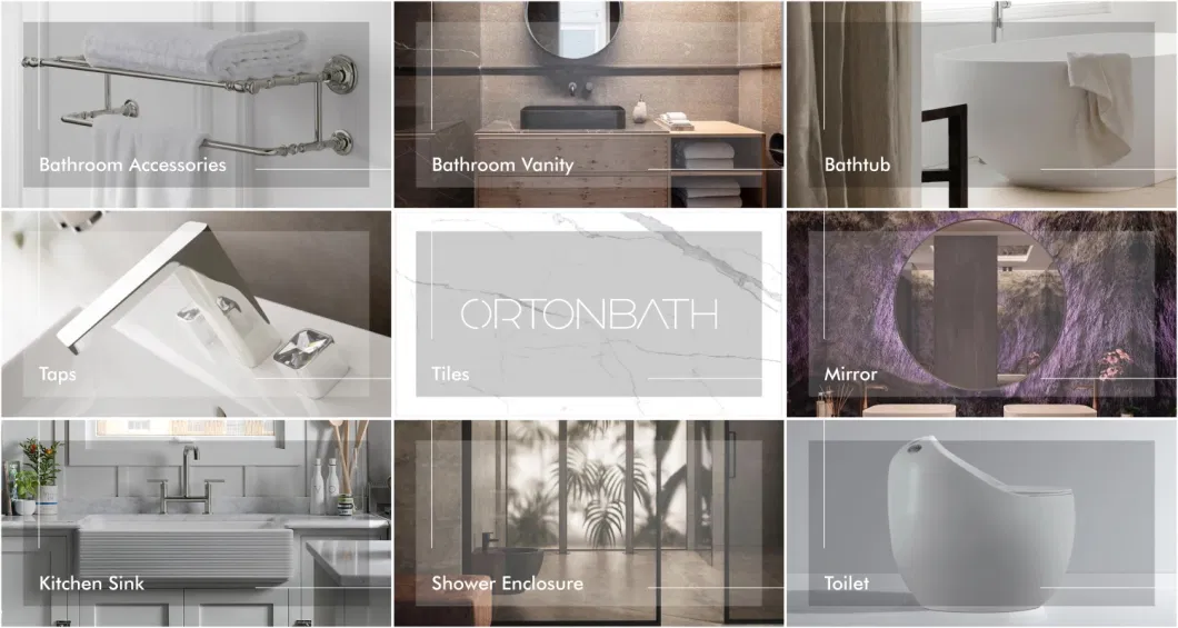 Ortonbath Oval Ortonbath Rectangle Frameless Touch Control IP67 Diammable LED Bathroom Mirror