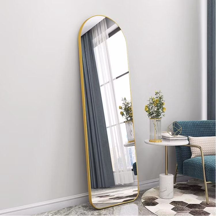 Black, Gold and Silver Full Length Mirror Wooden Mirror Frame Design