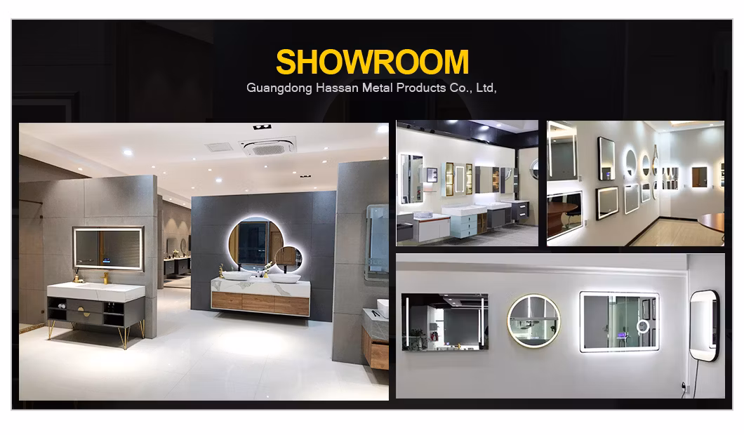 Bathroom Surface Mounted Three Doors LED Lighted Medicine Cabinet Mirror with Storage Shelves