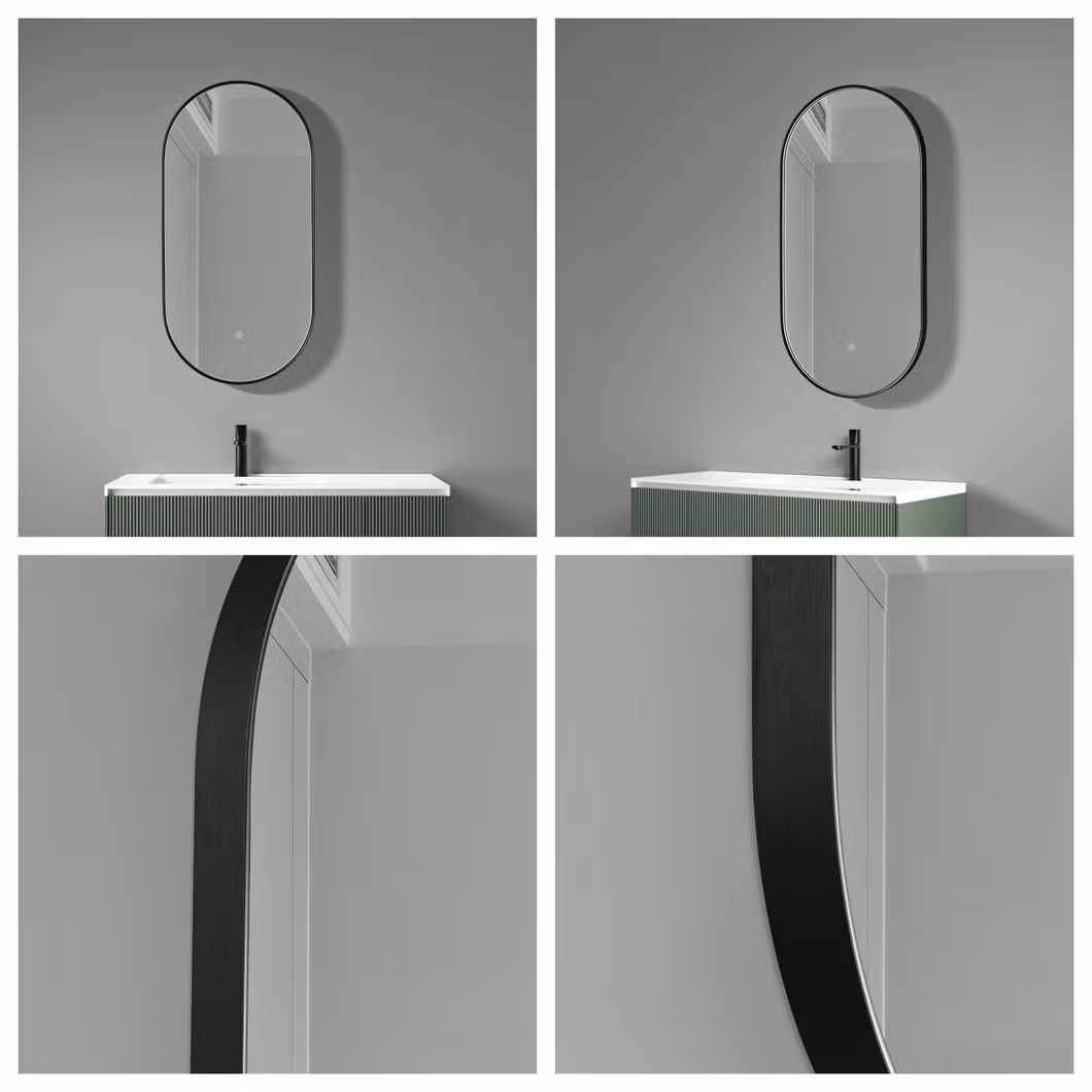 Square Round Special-Shaped Black White Wholesale Luxury Home Decorative Smart LED Mirror Arch Barber Shop Mirrors