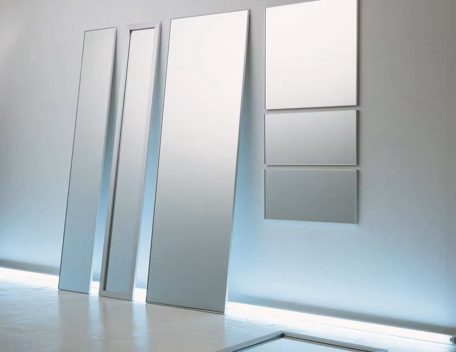 1mm Mirror Glass Sheet, Round/Rectangular/Square/Oval Frameless Mirror Sheet