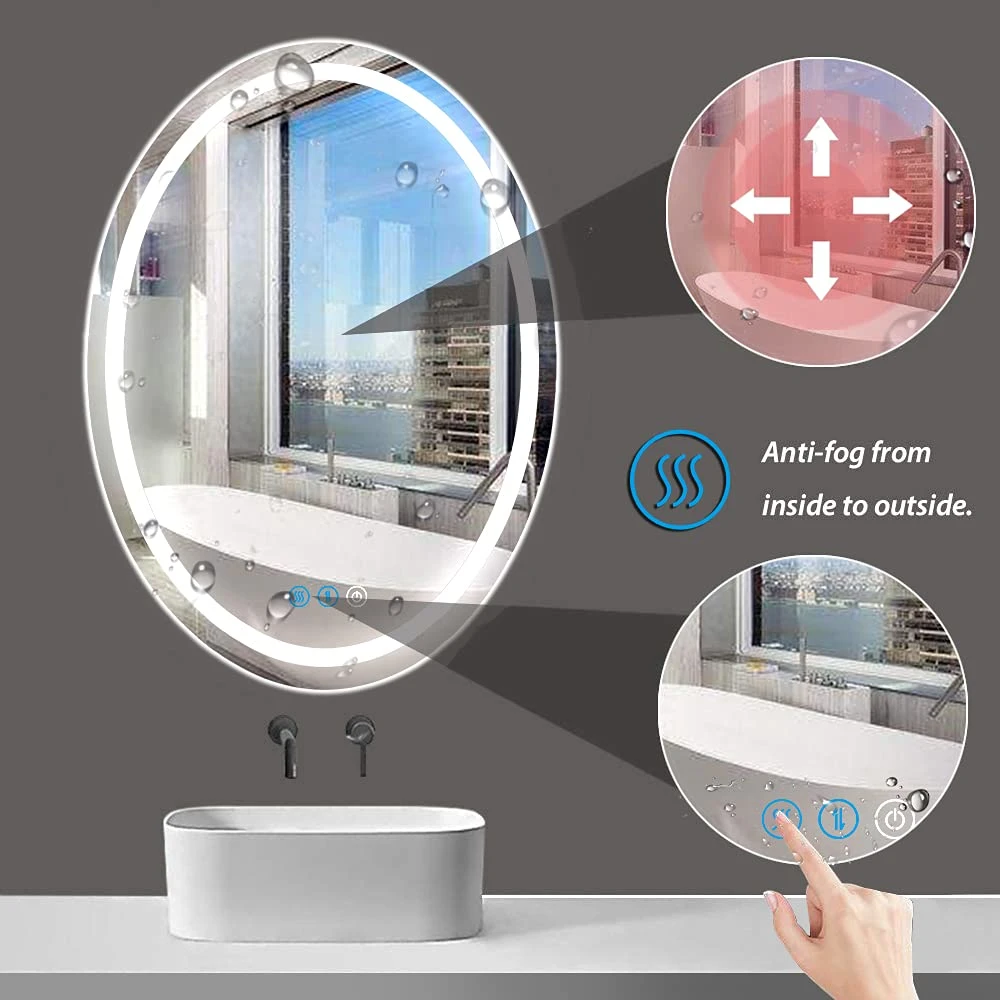 Rustproof Frameless Glass Decorative Make up Furniture LED Mirror with Good Price