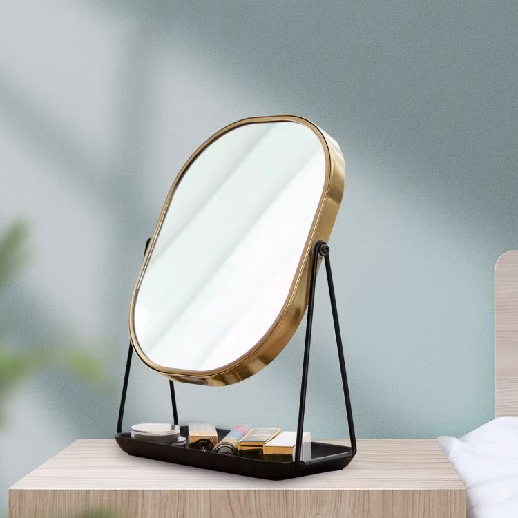 Top Sale Round Shape Design Black Vanity Makeup Mirror