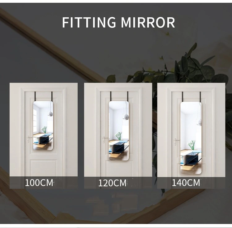 Foldable Shrink Fitting Wood Mirror Clothing Store Floor Mirror Full Body Mirror