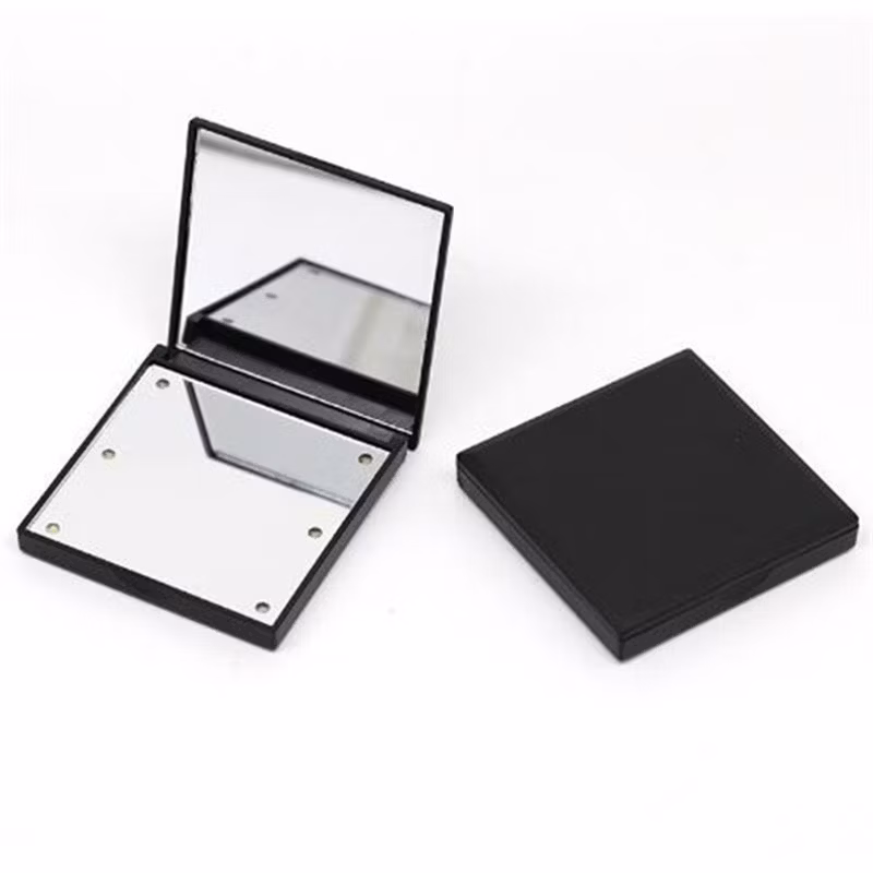 Mini Cute Black LED Light Portable Hand Held Cosmetic Makeup Mirror