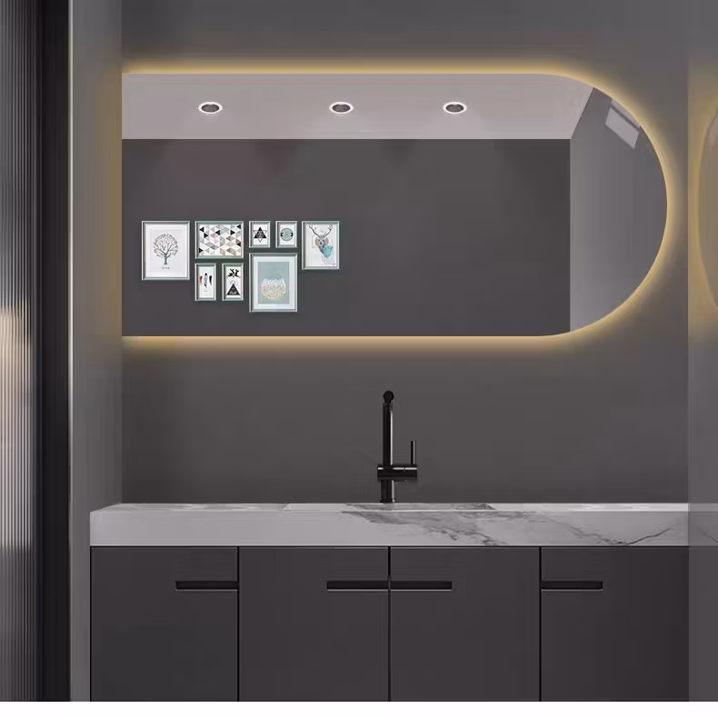 Modern Smart Arch Double Sided Light Emitting LED Bathroom Mirror