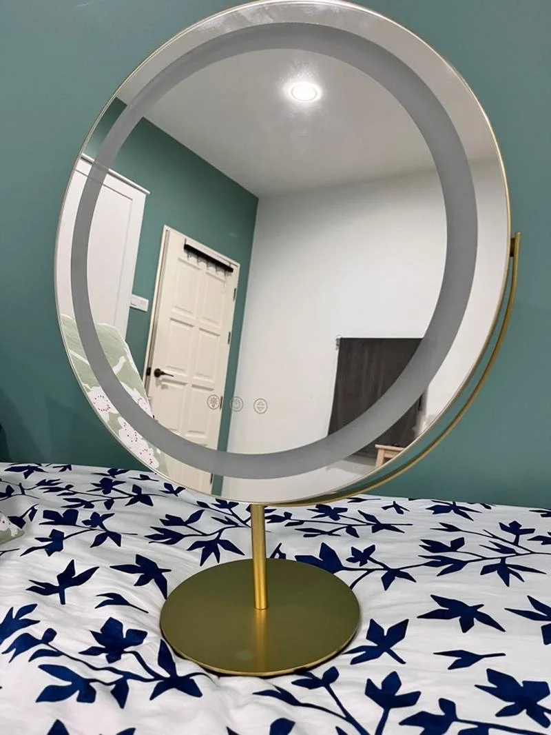 Gold Large LED Makeup Mirror