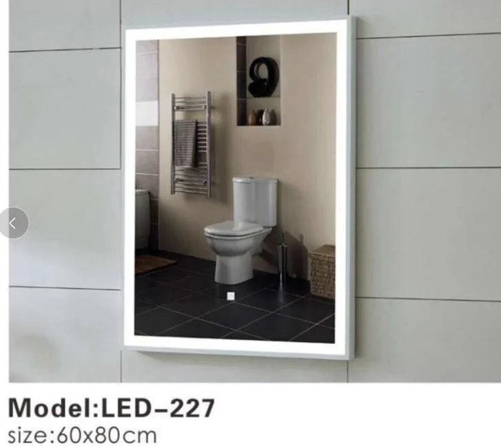 Hotel Bath Room Triange Styling Smart Floor Mirror with Jewelry Storage