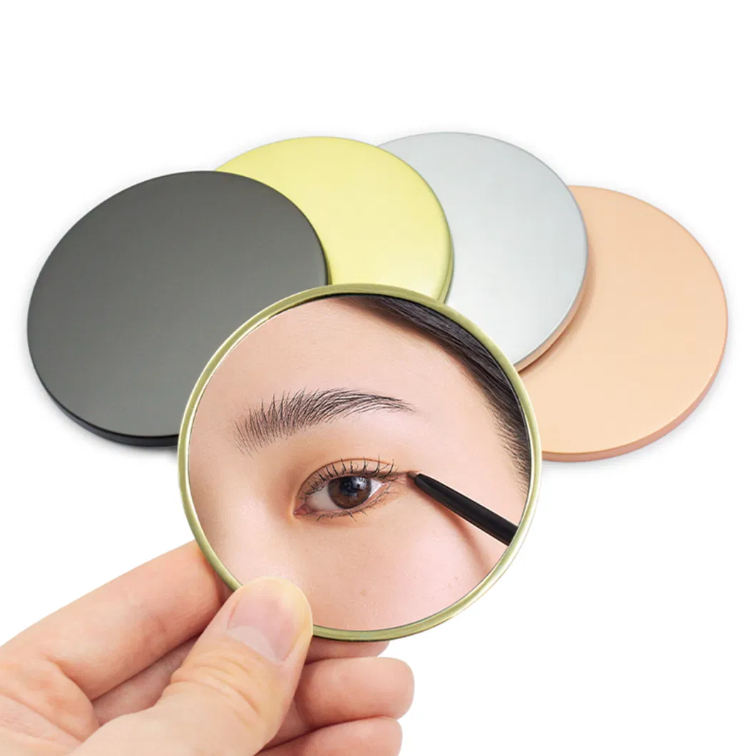 Factory Price High Quality Custom Round Many Colors Small Gift Zinc Alloy Metal Mini Portable Makeup Mirror for Girls