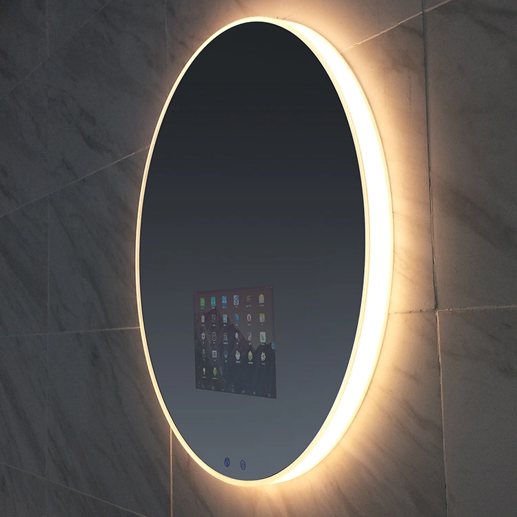 Bathroom LED Touch Light Wall Mounted Decorative Furniture Intelligent Make up Mirror