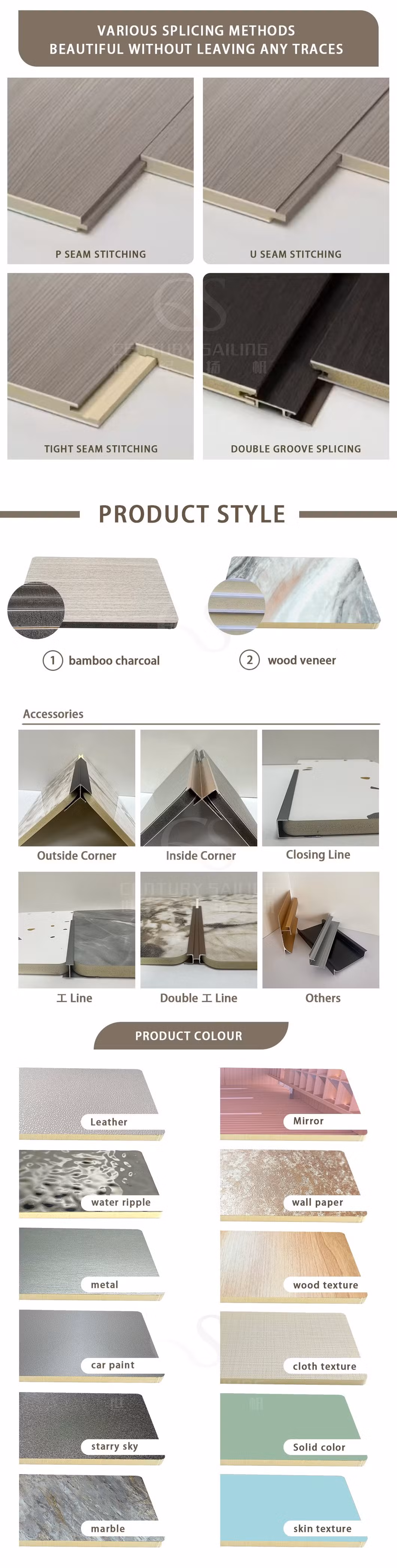 Hot Sale Wood Veneer Waterproof Decorative Wall Cladding Interior Decorations