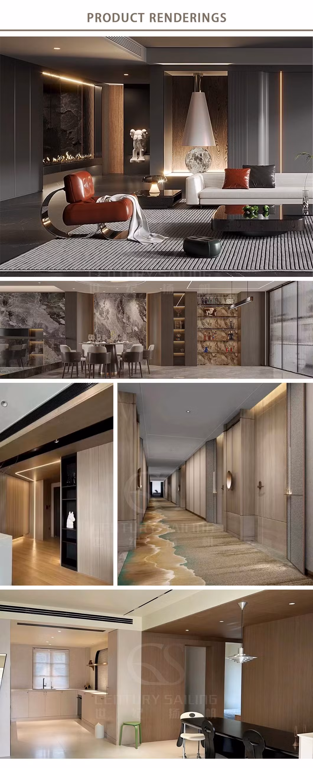 Hot Sale Wood Veneer Waterproof Decorative Wall Cladding Interior Decorations