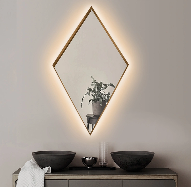 Hotel Room Luxury Decorative Bathroom Vanity Wall LED Mirror