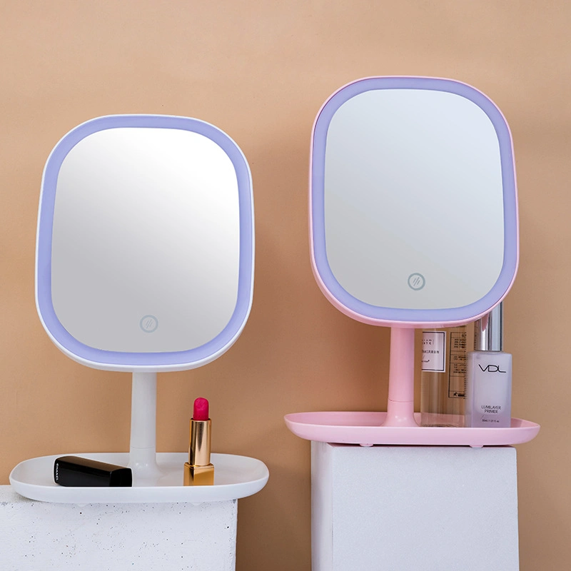 Three Color Temperature LED Cosmetic Mirror Illuminated Lighted Makeup Vanity Mirror with Touch Dimmble Switch