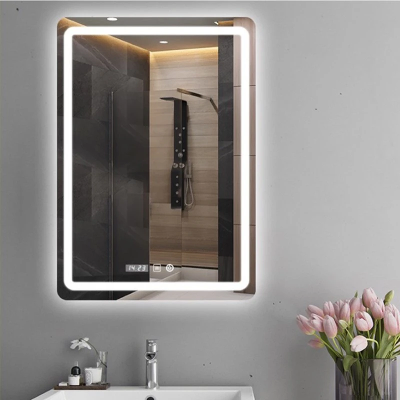 Hotel Salon Bath Defogger LED Backlit Illuminated Bathroom Mirror