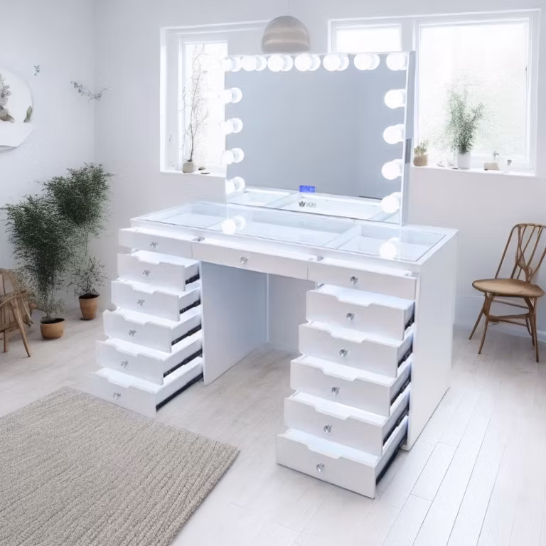 Salon Beauty Equipment Makeup Mirror Vanity with Lights Bedroom Furniture