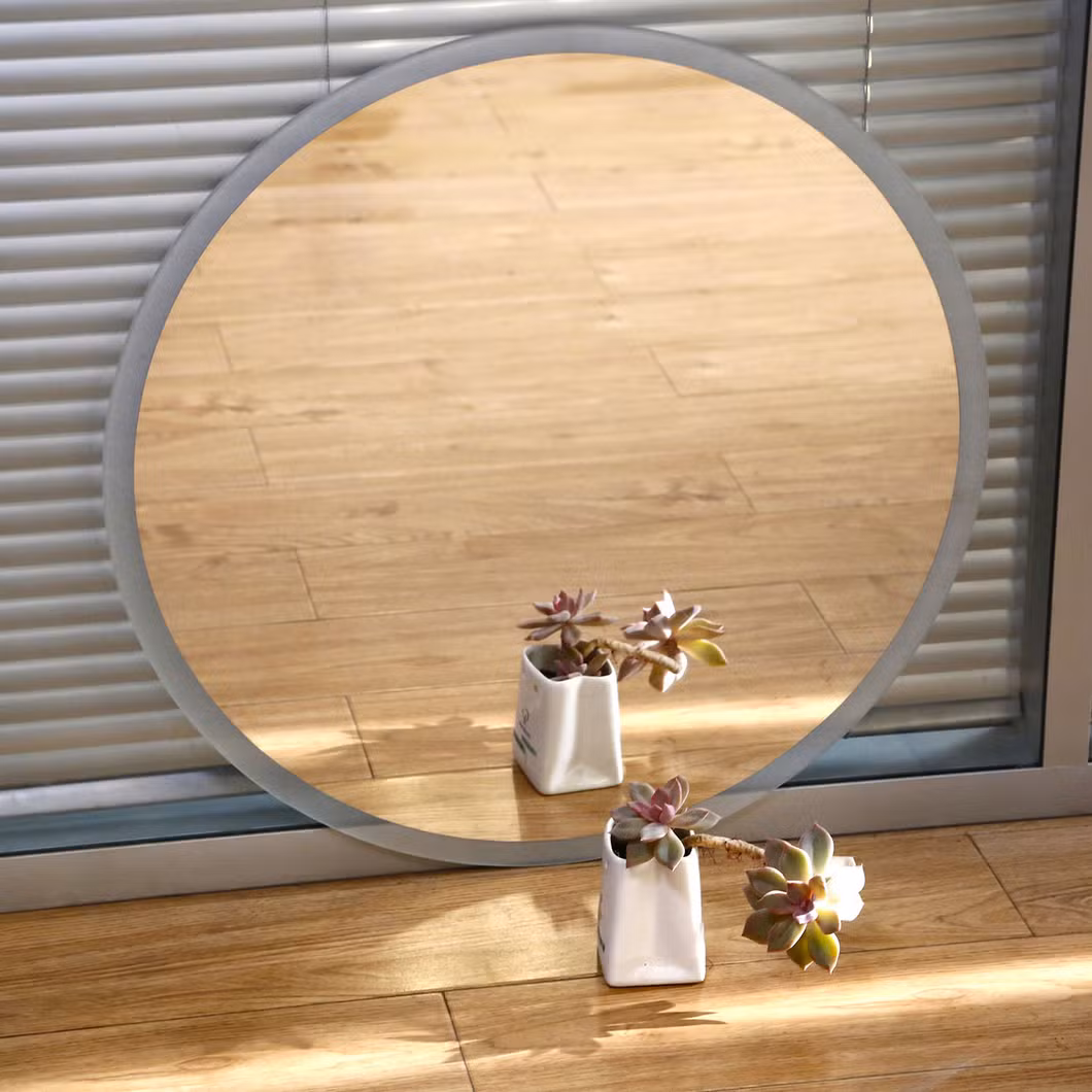 3mm 4mm 5mm 6mm Home Mirror Wholesale Wall Mounted Unframed Frameless Dressing Vanity Beveled Round Rectangle Decorative Mirror Make-up Cosmetic Bathroom Mirror