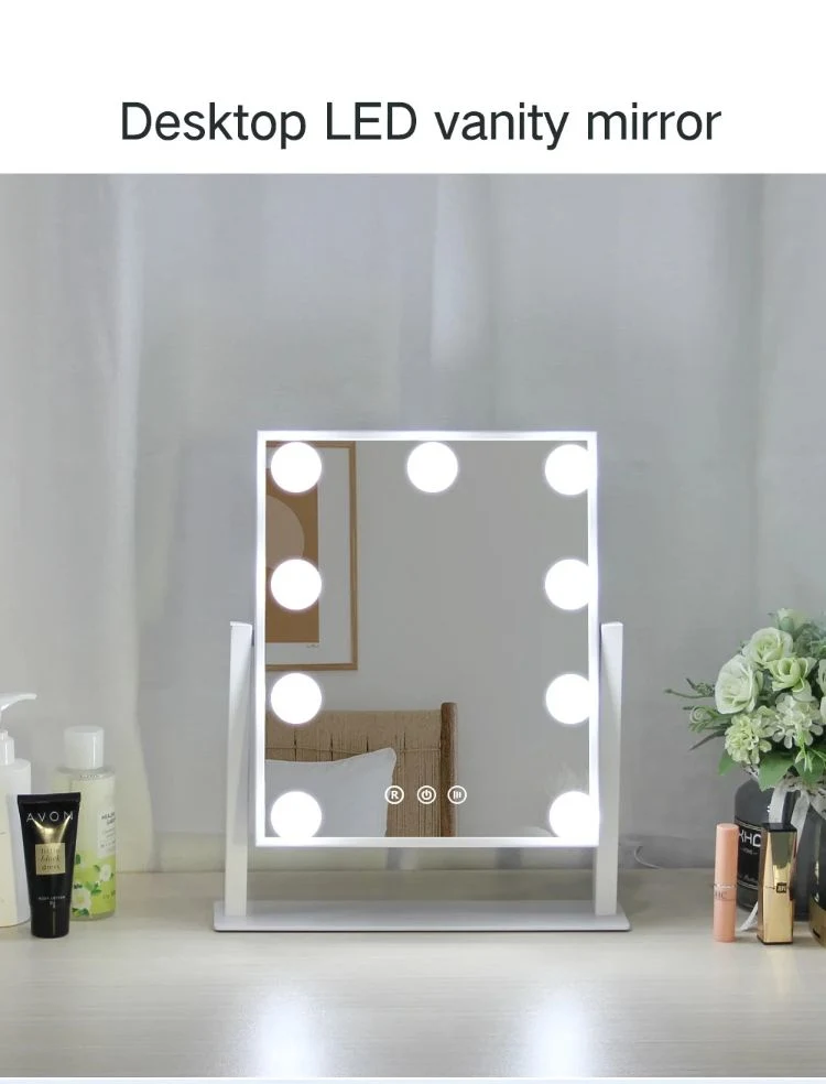 High Quality Hollywood Vanity Tabletop Makeup Mirror Cosmetic Mirror