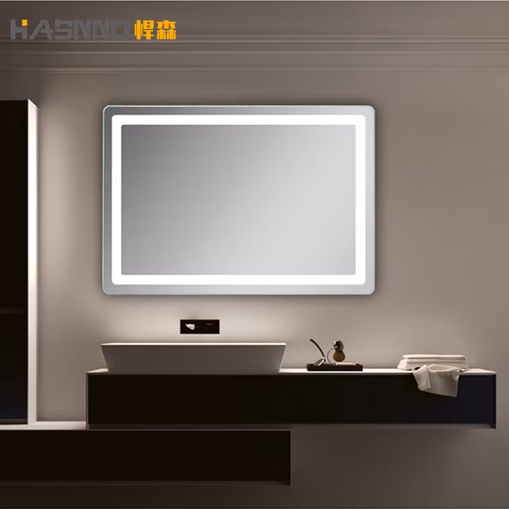 60cm Round Back Lit LED Lighted Bathroom Wall Mirror Thickness 35mm Circular No Edge Frameless LED Mirror