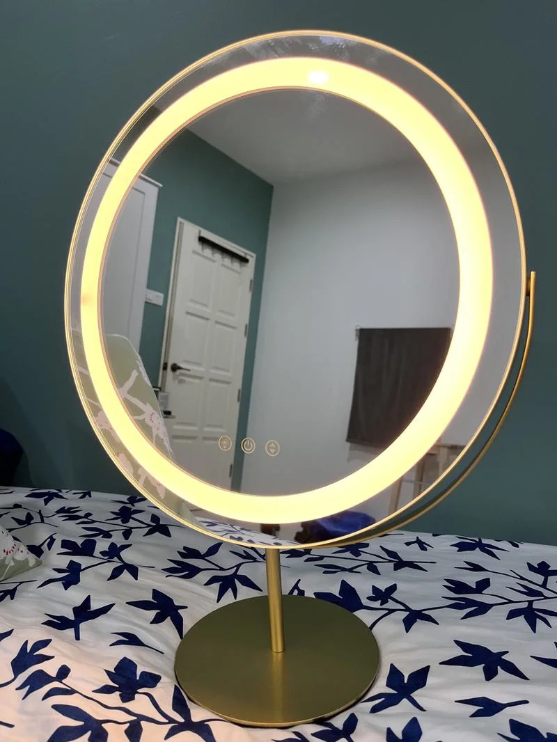 Gold Large LED Makeup Mirror