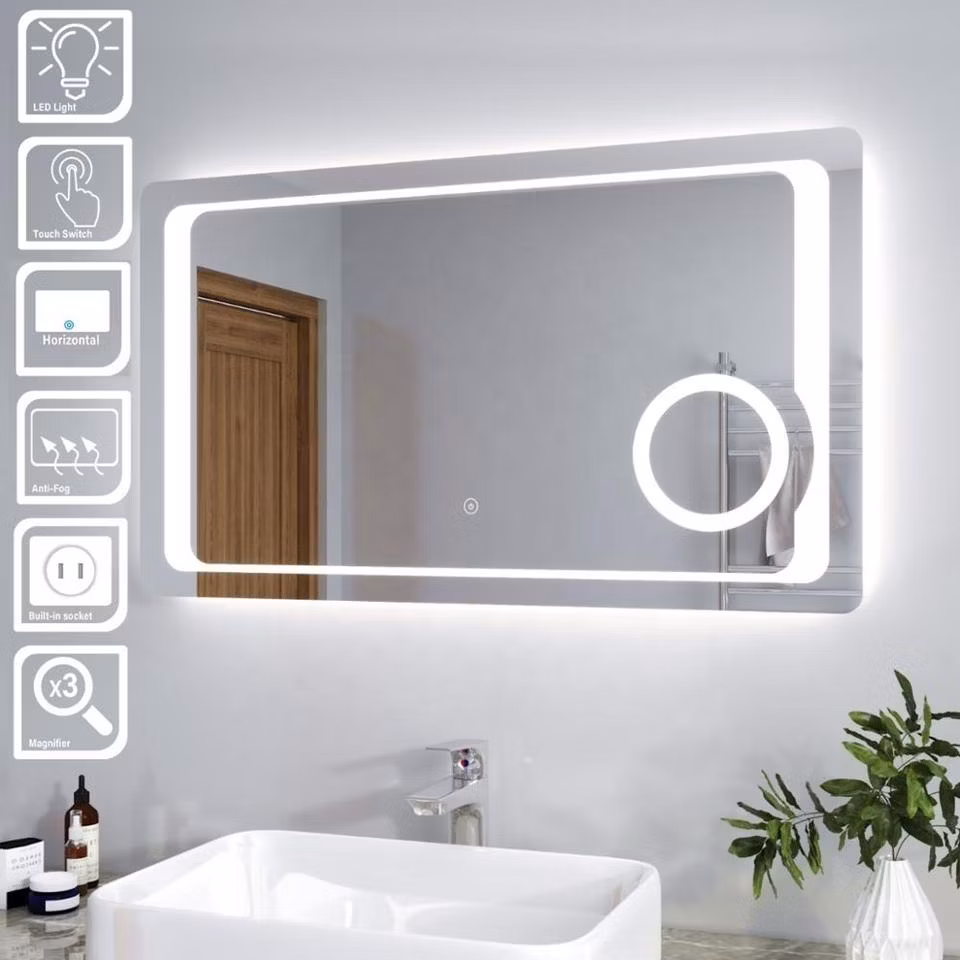 Salon Furniture Smart Home Furniture Magnifying 3X LED Mirror