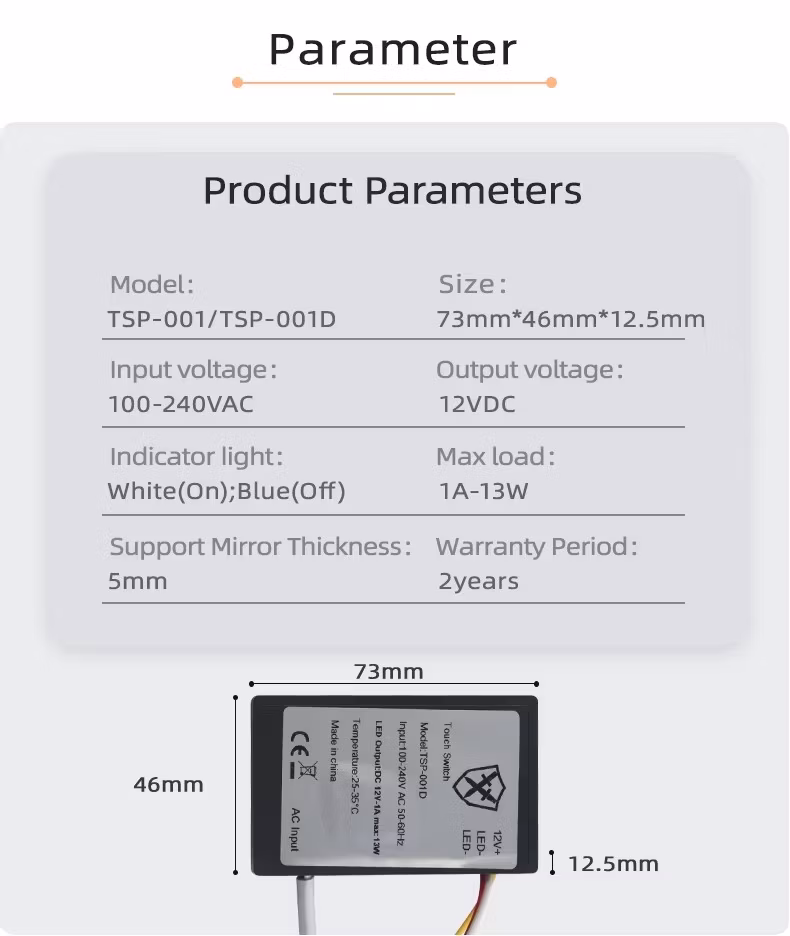 Factory Price Rectangle Illuminated LED Wall Mounted Smart Lighting Defogger Waterproof Intelligent LED Mirror for Bathroom