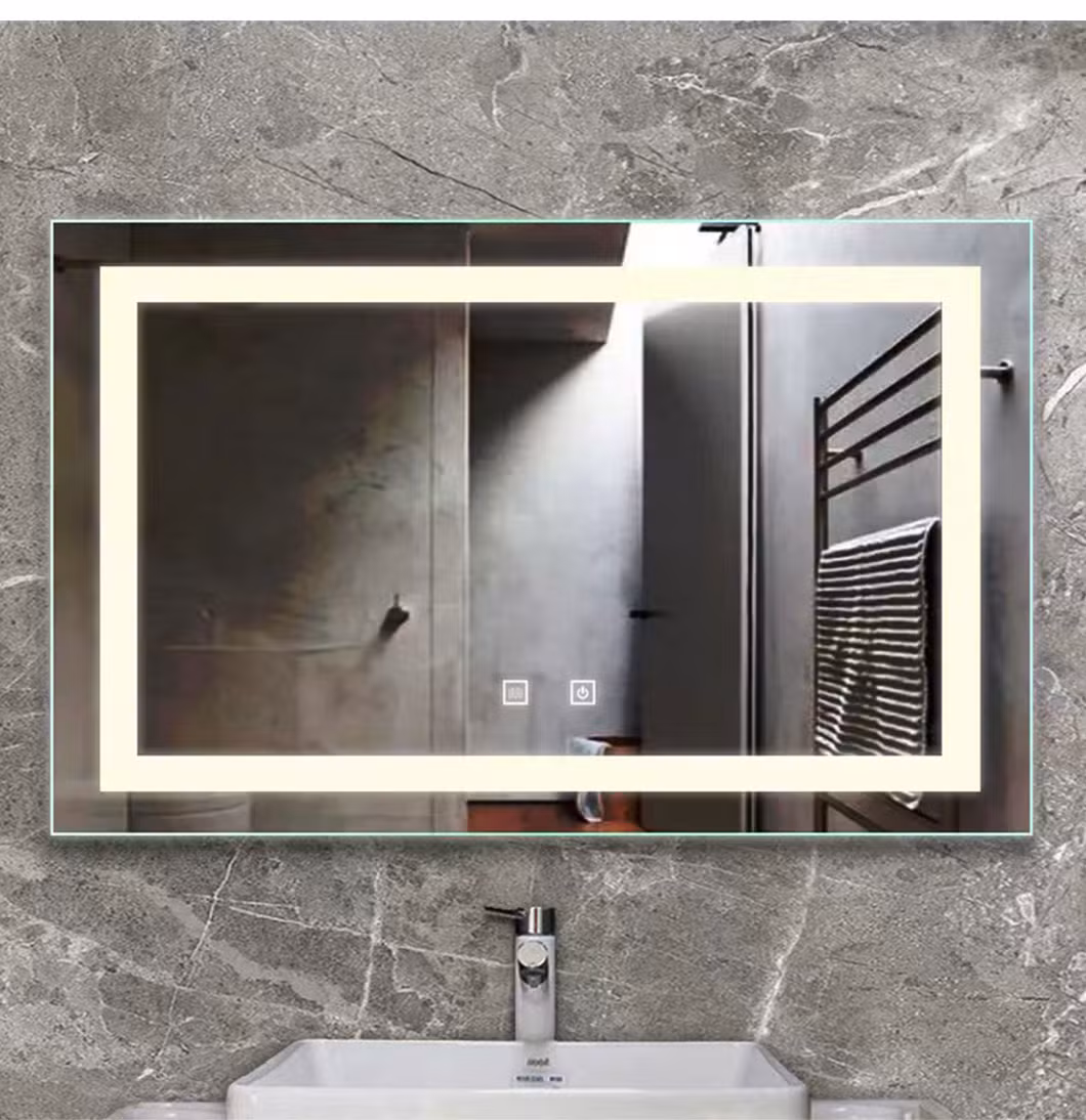 Gold Large Frame Round Accent Shiny Decorative Mirror Makeup for Sale