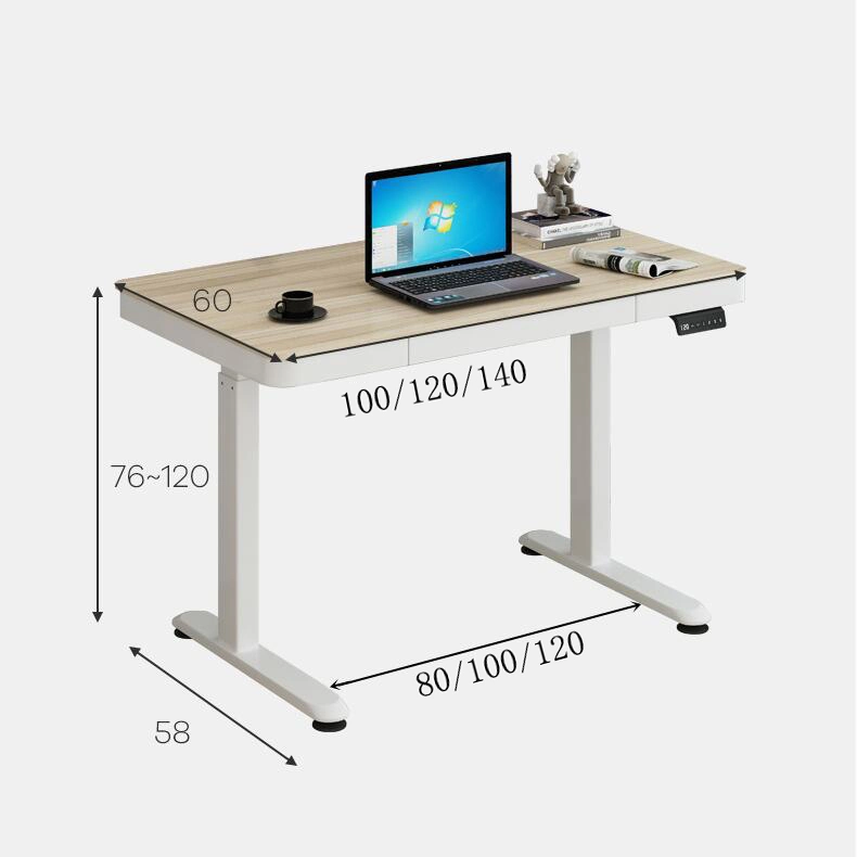 Metal Frame Modern Design Electric Height Adjustable Standing Table Office Computer Desk